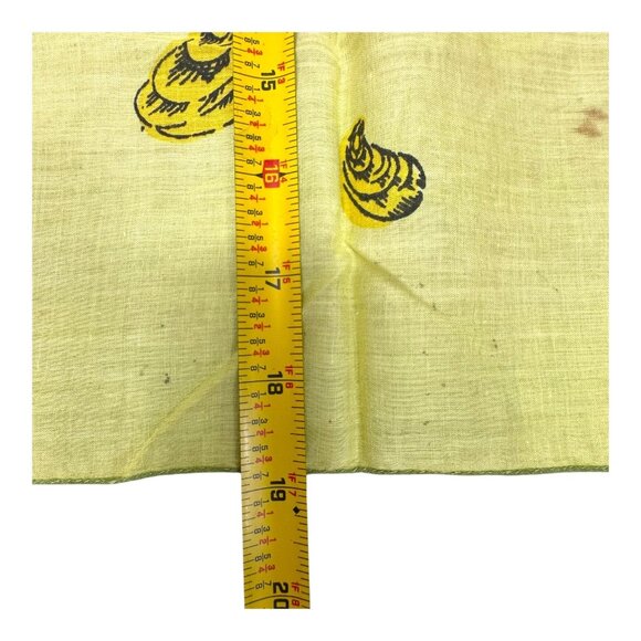 Vintage Faith Austin Sea Life Hand Printed Linen Scarf Boho Kitsch Nautical READ - Picture 6 of 11